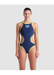 arena Swimsuit - Women - Navy-soft Green - Size: 38 - Women's arena One Biglogo Swimsuit R