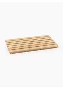 Mata łazienkowa z drewna bambusowego Kit Brązowy Drewno, Bambus S 60 x W 3 cm | Westwing Collection