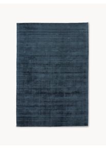 Ręcznie tkany dywan z wiskozy Jane Niebieski Wiskoza S 160 x D 230 cm (Rozmiar M) | Westwing Collection