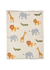 Patinio Schmusedecke , Multicolor , Textil , Animalprint , 80x100 cm , Oeko-Tex® Made IN Green , pflegeleicht , Schlafen, Babybettausstattung, Babydecken & Babykissen