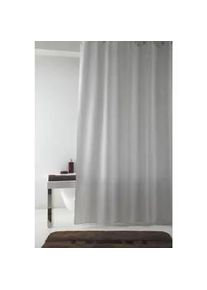 Grund Duschvorhang , Grau , Kunststoff , Abstraktes , 240x200 cm , Oeko-Tex® Standard 100, Made in Europe , Heimtextilien, Badtextilien, Duschvorhänge