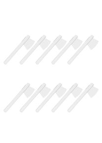 Kostüm Wikinger Axt 10er Set weiß zum Bemalen/Bekleben