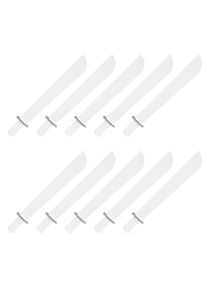 Kostüm Säbel 10er Set weiß zum Bemalen/Bekleben