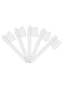 Kostüm Wikinger Axt 5er Set weiß zum Bemalen/Bekleben