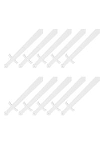 Kostüm Schwert 10er Set weiß zum Bemalen/Bekleben