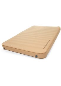 KingCamp Premium Deluxe Schlafmatte, selbstaufblasend, beige, 201x128x15cm
