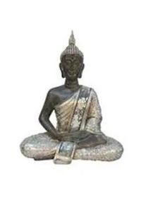 Ambia Home Buddha , Multicolor , Kunststoff , Buddha , 15x21.5x9 cm , sitzend, zum Stellen , Dekoration, Dekofiguren & Skulpturen, Buddha-statuen