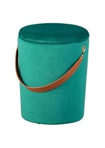 Inosign Livetastic Hocker , Grün , Textil , zylindrisch , 35x45x35 cm , Stauraum , Wohnzimmer, Sessel, Hocker & Hockerbänke, Sitzhocker