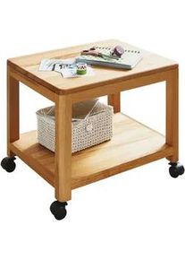 Livetastic Beistelltisch , Buchefarben , Holz , Kernbuche , massiv , 50x40x40 cm , Esszimmer, Servierwagen