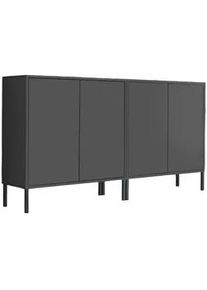 Mid.you Sideboard , Anthrazit , Holzwerkstoff , 6 Fächer , 158x86x33 cm , erweiterbar, stehend , Kleinmöbel, Kommoden, Sideboards