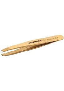 Tweezerman - Ultra Precision Mini Slant Tweezer - Schräg Mini Gold Pinzette