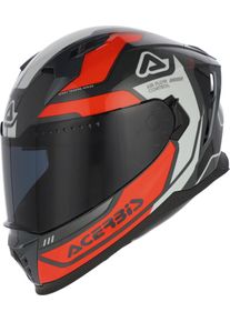Acerbis X-Way, full face helmet , color: Black/Orange/Light Grey , size: XL