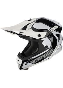 Acerbis X-Track, motorcrosshelm , kleur: Zwart/Wit , maat: S