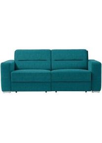Sedda Schlafsofa , Petrol , Textil , Uni , 202x86x92 cm , Austria Gütezeichen, AZO-frei, Made in Austria , Stoffauswahl, Schlafen auf Sitzhöhe, einzeln ausziehbar , Wohnzimmer, Sofas & Couches, Schlafsofas, Dauerschläfer Sofas