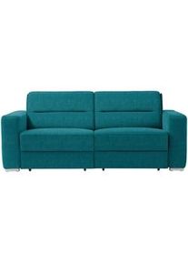 Sedda Schlafsofa , Petrol , Textil , Uni , 202x86x92 cm , Austria Gütezeichen, AZO-frei, Made in Austria , Stoffauswahl, Schlafen auf Sitzhöhe, einzeln ausziehbar , Wohnzimmer, Sofas & Couches, Schlafsofas, Dauerschläfer Sofas