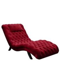 Ambia Home Relaxliege , Rot , Textil , Eiche , massiv , Füllung: Schaumstoff , 73x75x163 cm , Stoffauswahl , Wohnzimmer, Sofas & Couches, Relaxliegen