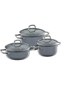 WMF Kochtopfset , Metall , 3-teilig , 16 cm,20 cm , 2,0 l,3,7 l,2,4 l , geschmacksneutral,backofengeeignet , Kochgeschirr, Töpfe, Topfsets