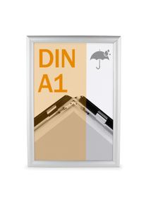 Cadre clic-clac rabattable, aluminium, A1, étanche pour l'extérieur argent