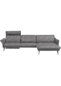 himolla Ecksofa , Hellgrau , Textil , Uni , Ottomane rechts, L-Form , 330x174 cm , Blauer Engel, Goldenes M, Emas , Typenauswahl, Lederauswahl, Stoffauswahl, Hocker erhältlich, Rücken echt , Wohnzimmer, Sofas & Couches, Wohnlandschaften, Ecksofas