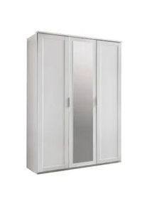 wimex Mid.you Drehtürenschrank , Weiß , Glas, Holzwerkstoff , 2 Fächer , 135x210x58 cm , erweiterbar, Beimöbel erhältlich, in verschiedenen Größen erhältlich, in verschiedenen Holzdekoren erhältlich, Schrankfront mit Spiegel , Schlafzimmer, Komplette Schlafzimmer und Serien, Schlafzimmerserien
