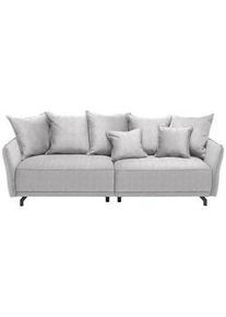 CARRYHOME Bigsofa , Hellgrau , Textil , Uni , Füllung: Silikon,Silikon , 226x91x103 cm , Stoffauswahl , Wohnzimmer, Sofas & Couches, Sofas, Textilsofas