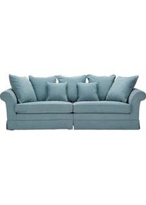 Ambia Home Bigsofa , Hellblau , Textil , Buche , massiv , Füllung: Silikon,Silikon , 264x70x111 cm , Rücken echt , Wohnzimmer, Sofas & Couches, Sofas, Textilsofas