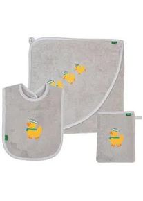 Xxxl Frottierset , Grau , Textil , Ente , Oeko-Tex® Standard 100, Handmade in Europe , saugfähig, Aufhängeschlaufe, durchgefärbt, angenehm weich, hochwertige Qualität, schadstoffgeprüft , Heimtextilien, Badtextilien, Handtücher