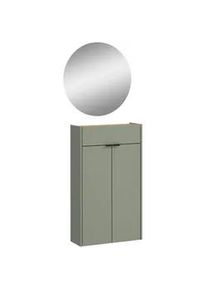 Germania Xxxl Garderobe , Grün, Eichefarben , Glas, Holzwerkstoff , 2-teilig , 56x200x22 cm , Garderobe, Garderoben-Sets & Garderoben-Serien