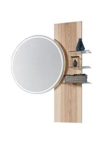 Valdera Badezimmerspiegel , Eschefarben , Holz , Esche , massiv , 114.8x143.2x16.9 cm , Pefc, Goldenes M, Made in Germany, Dgm , Badezimmer, Badezimmerspiegel, Badspiegel