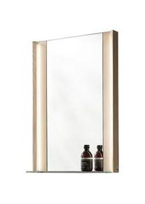 Valdera Badezimmerspiegel , Eschefarben , Holz , Esche,Esche , massiv , 62x76.8x14.1 cm , Goldenes M, Made in Germany, Dgm , Badezimmer, Badezimmerspiegel, Badspiegel
