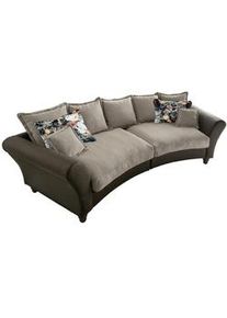 Livetastic Bigsofa , Dunkelbraun, Hellbraun , Holz, Textil , Buche , vollmassiv , Füllung: Schaumstoff,Komfortschaum,Komfortschaum , 328x98x134 cm , AZO-frei, Made in Eu , Wohnzimmer, Sofas & Couches, Sofas, Textilsofas