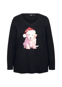 Ulla Popken T-shirt Femme noir taille M-L