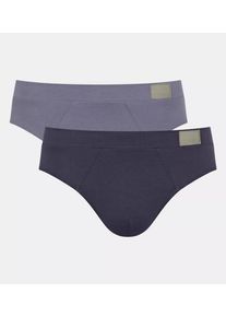 Sloggi Heren Slip 'GO' beige / navy / smoky blue S
