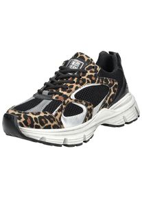 Steve Madden Dames Sneakers laag bruin / zwart / zilver / wit 36
