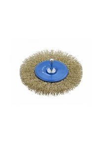 Högert round wire brush for power drills, D 100 mm, 0.5 mm steel wire