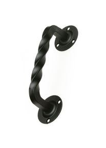 Gedotec RINNER door handle in antique black steel, 190 mm