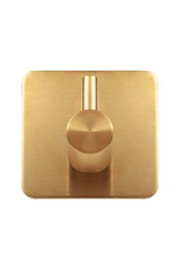Gedotec appendiabiti TINA in acciaio inox autoadesivo in ottone, portata 3 kg