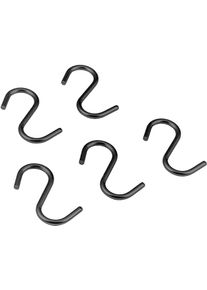 Gedotec metal kitchen rail black incl. 5 hooks, 5x hanging hook