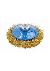 Högert wheel wire brush with M14 thread, D 100 mm, 0.3 mm brass wire