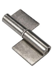Rullo per cerniera Gedotec FLÜGEL-MINI in acciaio per saldatura spessore 1,8 mm portata 15 kg, 50 x 48 mm - battuta: sinistra
