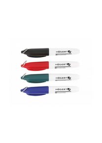 Högert Permanent Marker Set fast drying 4 colors, 80 pieces
