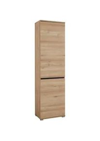 Germania Garderobenschrank , Anthrazit, Buchefarben , Holzwerkstoff , Buche , 5 Fächer , 54x200x40 cm , Holzmöbel, Garderobe Holz, Garderobenschränke Holz