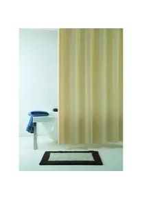 Grund Duschvorhang , Beige , Kunststoff , Abstraktes , 180x200 cm , Oeko-Tex® Standard 100, Made in Europe , Heimtextilien, Badtextilien, Duschvorhänge