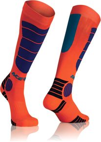 Acerbis MX Impact, chaussettes longues , couleur: Orange/Bleu , taille: L/XL