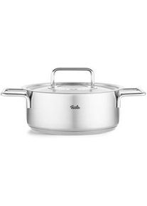 Fissler Bratentopf , Silberfarben , Metall , Made in Germany , breiter Schüttrand,backofengeeignet , Kochgeschirr, Töpfe, Diverse Spezialtöpfe