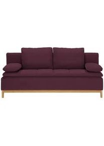 Joka Schlafsofa , Dunkelrot , Textil , Eiche , Uni , Füllung: Schaumstoff, Vlies , 200x96x88 cm , Made in Austria , Stoffauswahl , Wohnzimmer, Sofas & Couches, Schlafsofas, Dauerschläfer Sofas