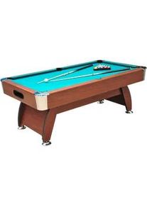 Xxxl Pool-Billardtisch Bt-3022 , Braun , Holz, Metall, Kunststoff, Textil , Buche , 116.8x81.3x213.4 cm , Freizeit & Co, Spieltische, Billardtische