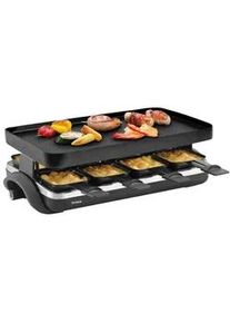 Trisa Electronics Raclette-Grill , Schwarz , Metall , 13x45x24.50 cm , RoHS, Fsc , Tragegriff, antihaftbeschichtete Raclette-Pfännchen, Ein/Aus-Schalter , Kochgeschirr, Tischgrills & Fondues, Raclette-grills