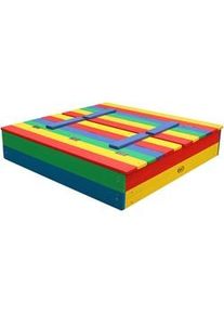 Ambia Garden Sandkasten , Multicolor , Holz , Hemlocktanne , 95x20x100 cm , unisex , EN 71, CE, FSC 100% , Sitzfläche , Freizeit & Co, Gartenspielzeug, Sandkästen
