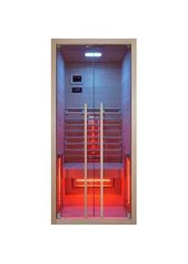 Sanotechnik Infrarotkabine , Naturfarben , Holz , 90.5x195x100 cm , Freizeit & Co, Wellness & Gesundheit, Infrarotkabinen